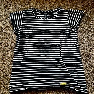 [NWOT] Jones New York Striped Shirt Black/White - Size Medium